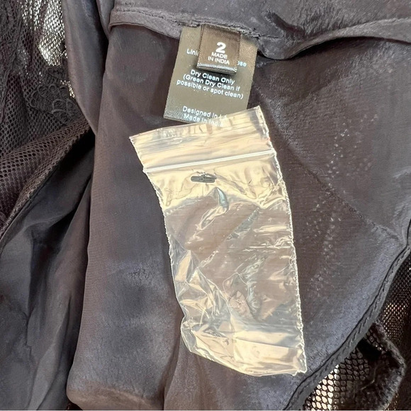 St Roche Flores Lace High Neck Blouse Black 2 NWT Dark Romantic Whimsigoth Fall - Picture 5 of 7